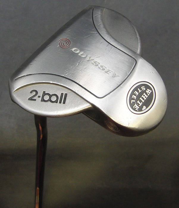 Left-Handed Odyssey White Steel 2-Ball Putter 89.5cm Length Steel Shaft