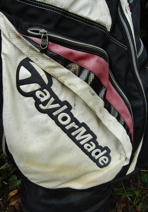 14 Division TaylorMade Juggernaut Black/White Carry Trolley Cart Golf Clubs Bag