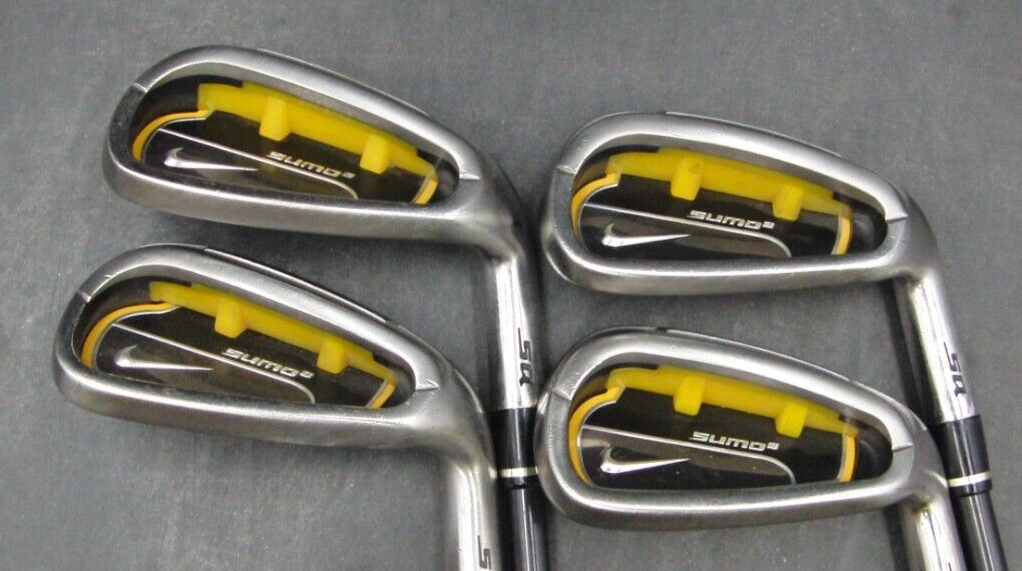 Set of 4 x Nike Sumo 2 SQ Irons 8-PW+GW Regular Graphite Shafts Nike Grips*