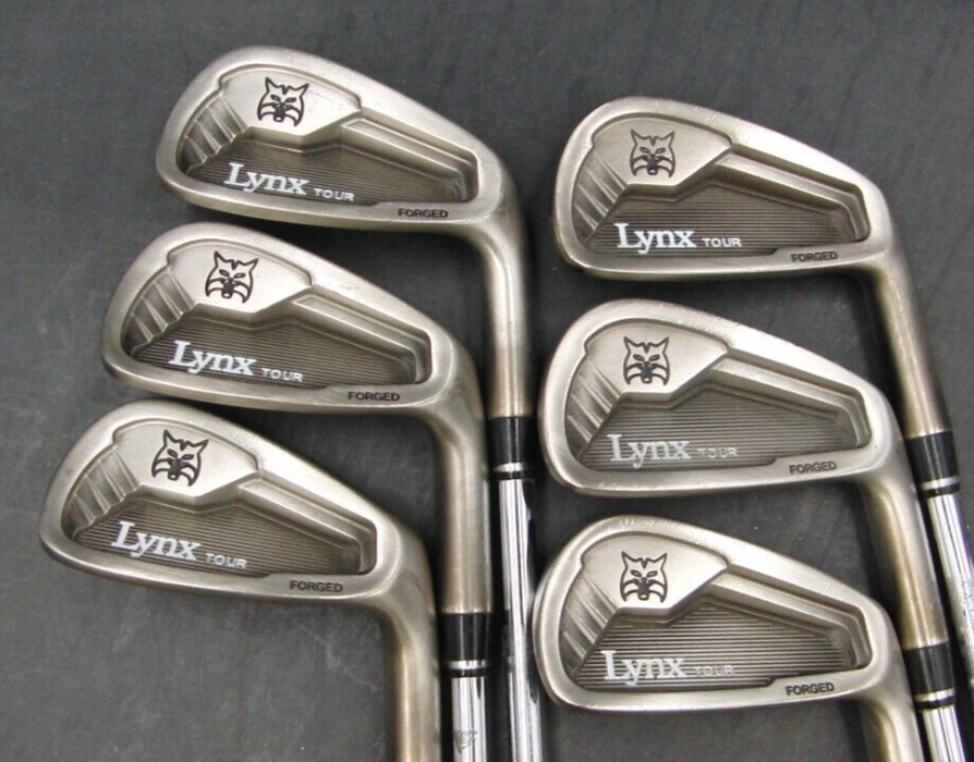 Set of 6 x Lynx Tour Forged Irons 5-PW Regular Steel Shafts Golf Pro Grips*