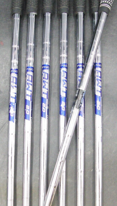 Set of 7 x Ping Gmax White Dot Irons 4-PW Regular Steel Shafts Mixed Grips*