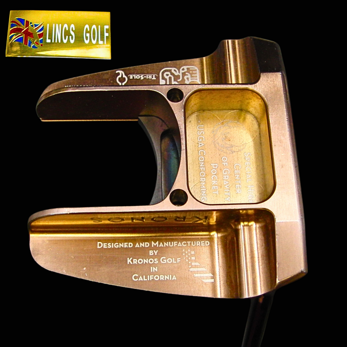 Kronos Kampe Tri-Sole 2.0 Putter 86.5cm Coated Steel Shaft Kronos Grip