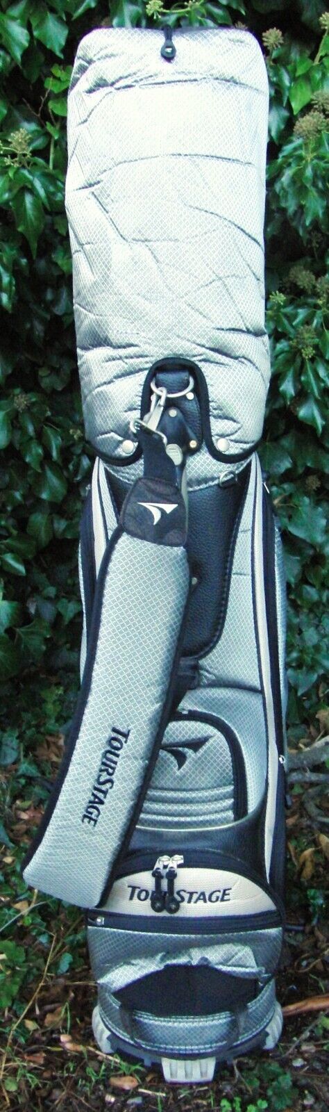 7 Division Bridgestone TourStage Silver Grey Carry Trolley Cart Golf Clubs Bag