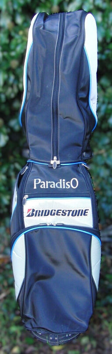 6 Division Bridgestone Paradiso 23 Carry Trolley Black/White Cart Golf Clubs Bag