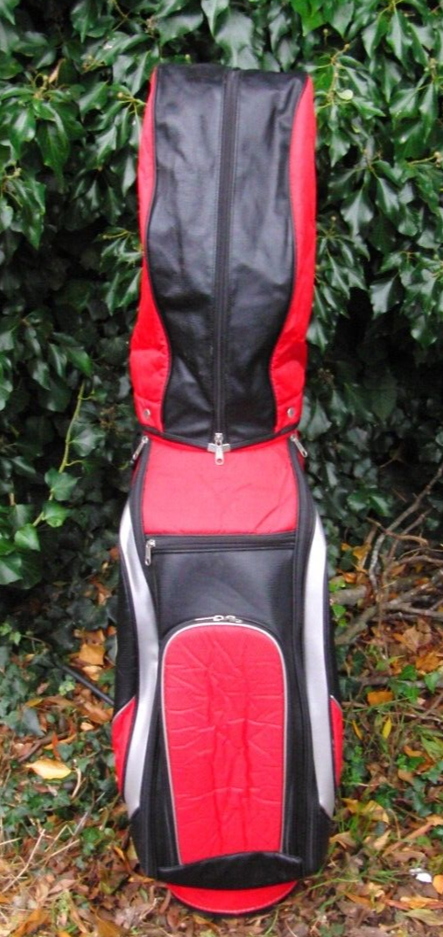 6 Division Kasco Trolley Carry Cart Golf Clubs Bag