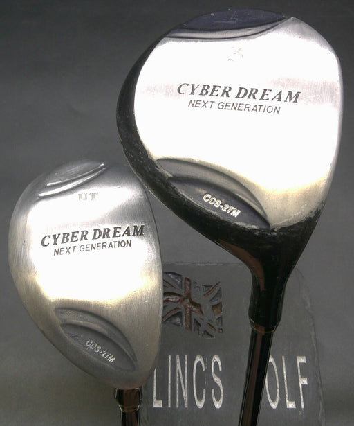 Set of 2 Cyber Dream CDS-27M 3 Wood+Hybrid Ladies Graphite Shaft