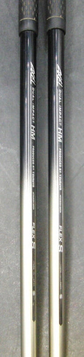 Set of 2 Tsuruya Axel Dual Impact HM Gap & Sand Wedges Stiff Graphite Shafts