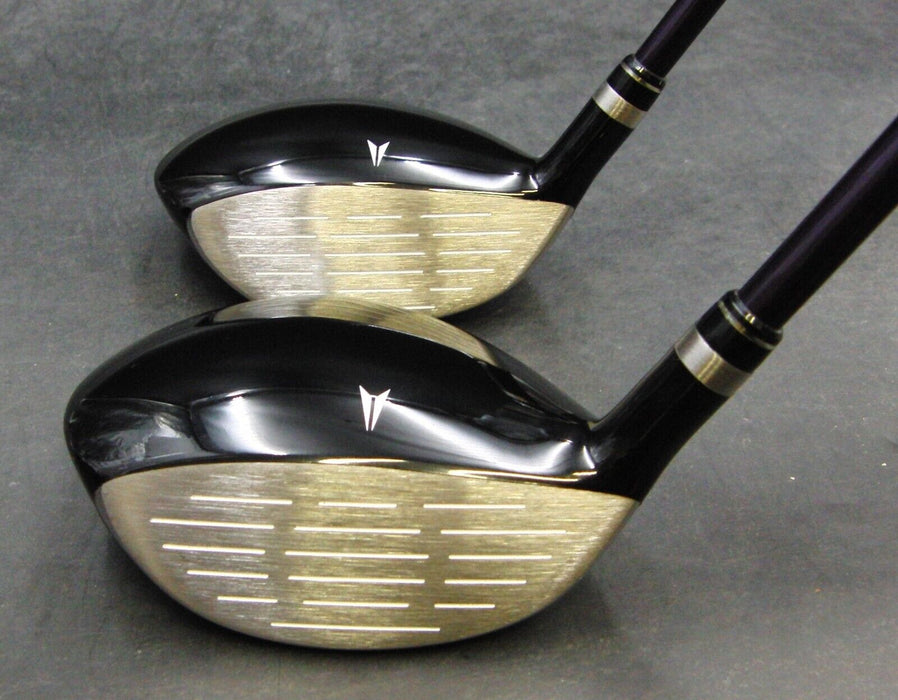 Set of 2 Maruman Verity VGR 5+7 Woods Stiff Graphite Shafts & Verity HeadCovers