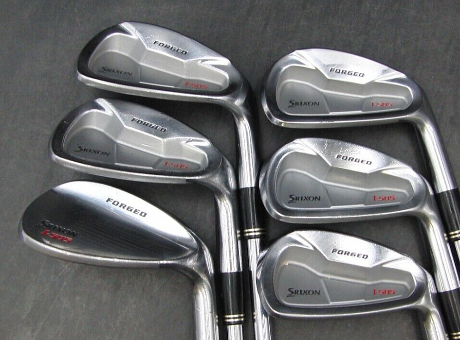 Set of 6 x Srixon I-505 Forged Irons 6-SW Stiff Steel Shafts Srixon Grips*