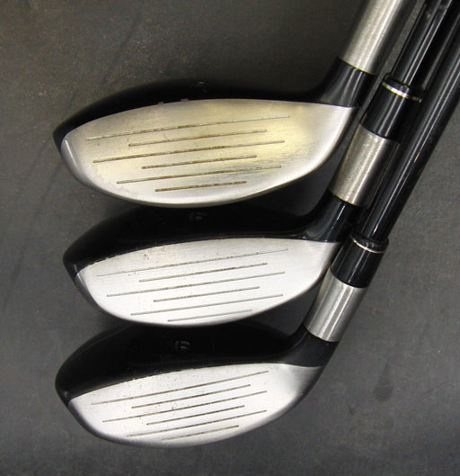 Set of 3 TaylorMade Burner Rescue 3+4+5 Hybrids Stiff/Regular Graphite Shafts*