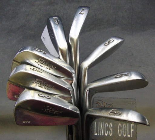 Set of 8 x Titleist 670 Forged Irons 3-PW Stiff Steel Shafts Golf Pride Grips*