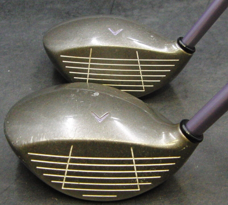 Ladies Set of 2 Callaway Big Bertha 4 & 7 Woods Ladies Graphite Shafts