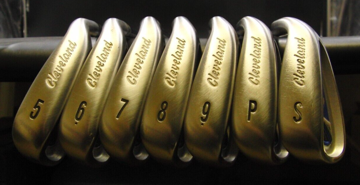 Set of 7 x Cleveland CG-C Irons 5-SW Regular Graphite Shafts Mixed Grips