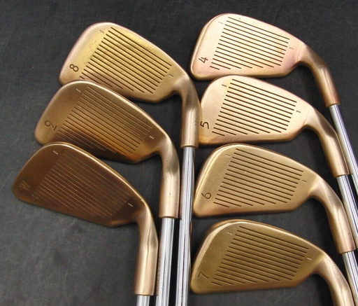 Refurbished Left Handed Set of 7 x Ping ISI BeCu Copper White Dot Irons 4-PW