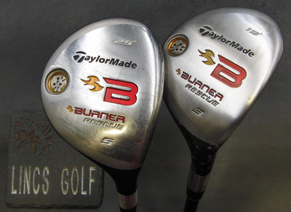 Set of 2 Taylormade Burner Rescue 3 & 5 Hybrids Regular Graphite Shafts