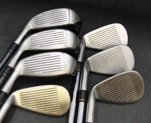 Set of 7x Adams Golf Idea A12 OS Irons 4-PW Regular Graphite/ Steel Combo Shafts