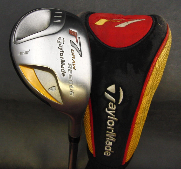 TaylorMade r7 Draw Rescue 22° 4 Hybrid Regular Graphite Shaft & TaylorMade H/C