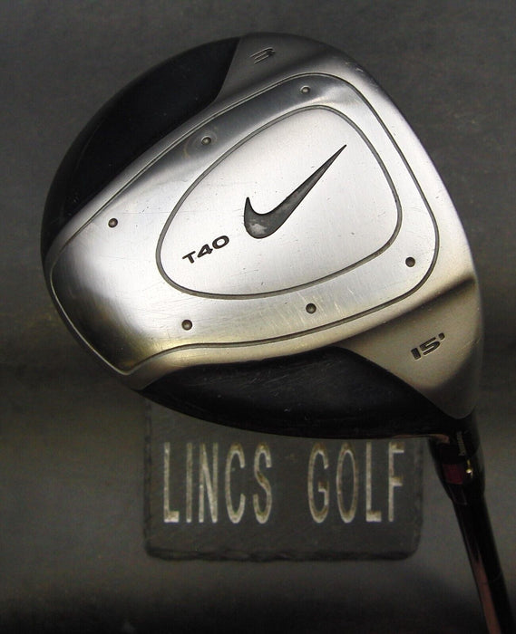 Nike T40 15° 3 Wood Stiff Graphite Shaft Nike Grip