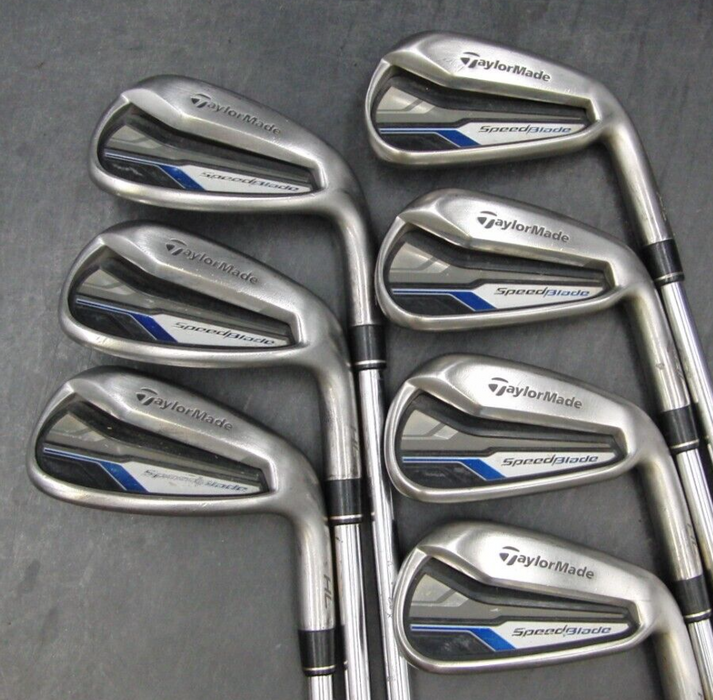 Set of 7 x TaylorMade Speedblade HL Irons 4-PW Uniflex Steel Shafts PSYKO Grips