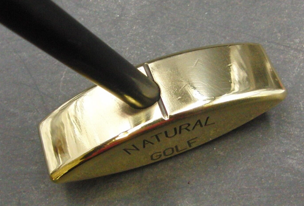 Natural Golf Putter Coated Steel Shaft 88.5cm Length Black Grip