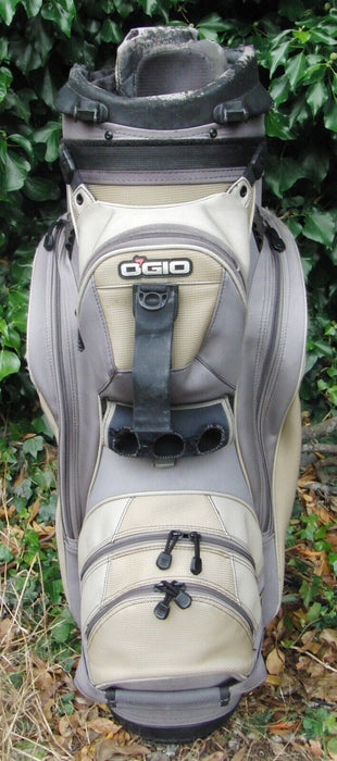 9 Division OGIO Cream/Grey Cart Carry Golf Club Bag