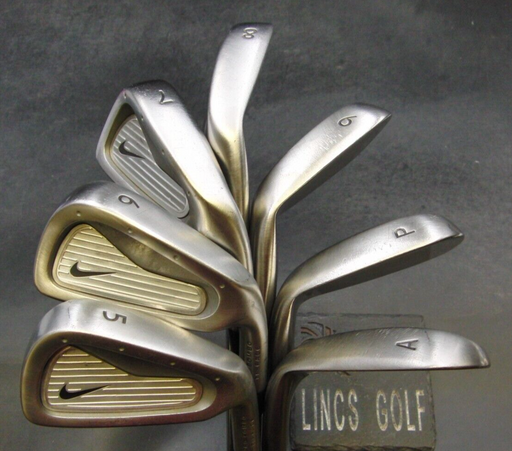 Set of 7 x Nike Pro Combo Ti-Face Irons 5-PW+GW Stiff Steel Shafts Nike Grips