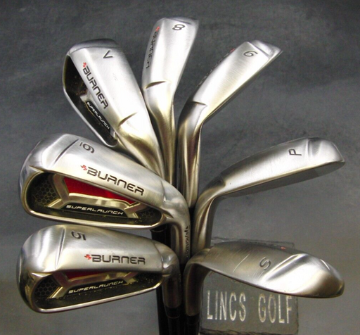 Set of 7 x TaylorMade Burner Superlaunch Irons 5-SW Regular Graphite Shafts*