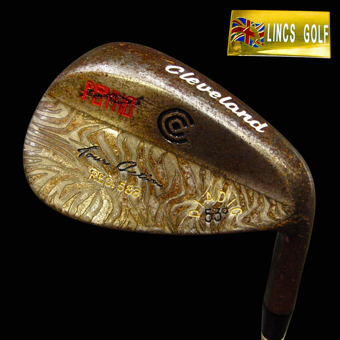 RAW Custom Milled Zebra Pattern Cleveland Tour Action PSYKO 53° Gap Wedge