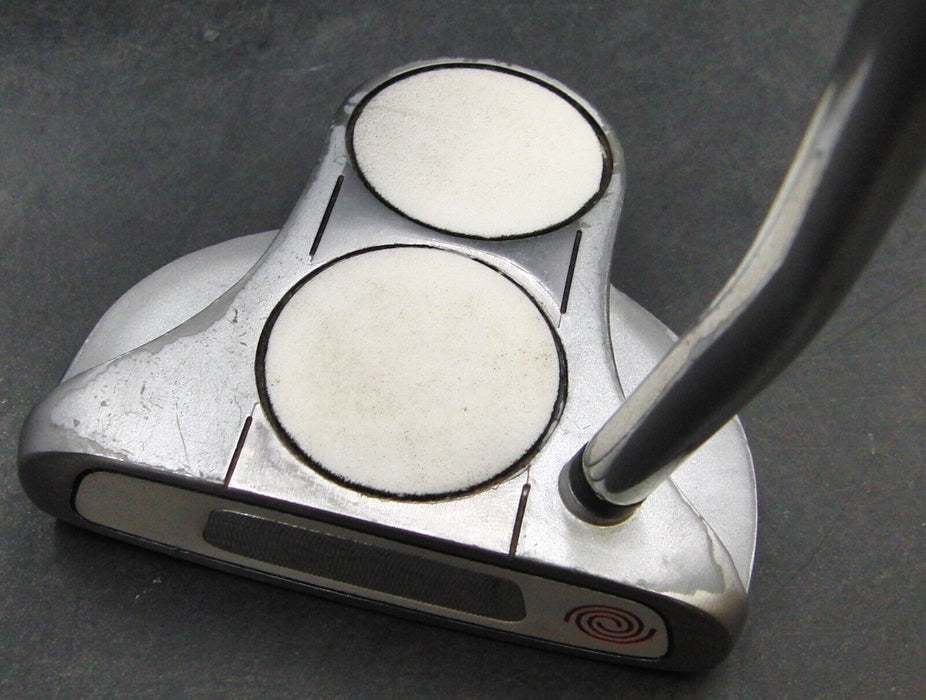 Odyssey 2-Ball White Steel Putter Steel Shaft 87cm Length Psyko Grip*