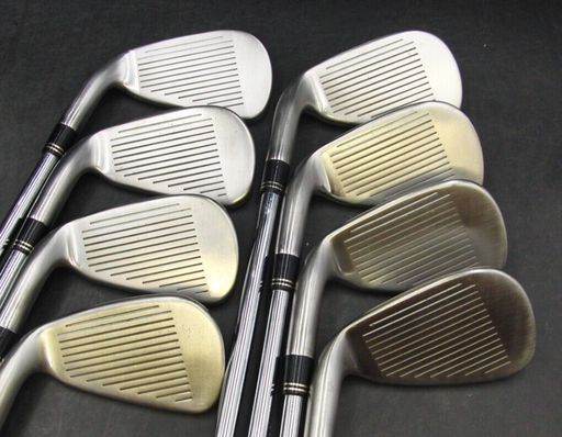 Set of 8 x TaylorMade Burner Japanese Issue Irons 4-PW+GW Stiff Steel Shafts