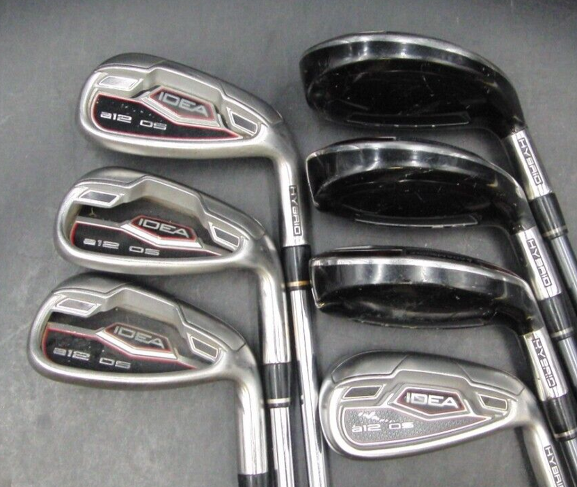 Set 7 x Adams Golf Idea A12 OS Irons 4-PW Regular/Stiff Graphite/Steel Shafts*