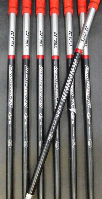 Set of 7 x Yonex Cyberstar Nanospeed Irons 4-PW Regular Graphite Shafts*