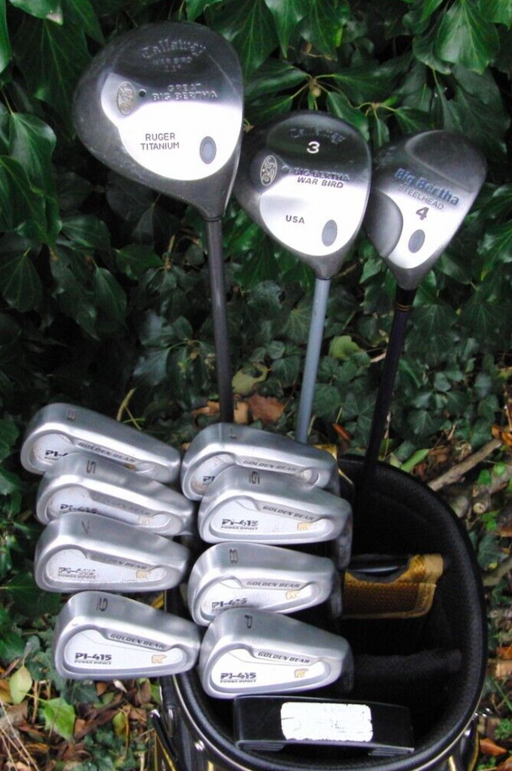 Set of Golden Bear PI-415 3-PW+ Callaway Driver+ 3 Wood+ 4 Wood+ Putter