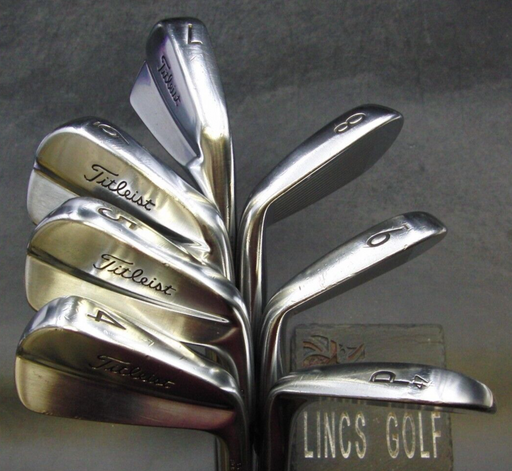 Set of 7 x Titleist 620 MB Forged Irons 4-PW Stiff Steel Shafts Golf Pride Grips