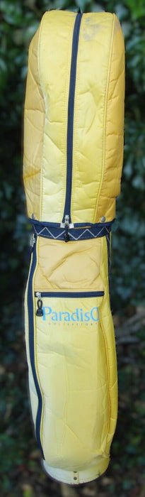 6 Division Paradiso Yellow Carry Trolley Cart Golf Clubs Bag