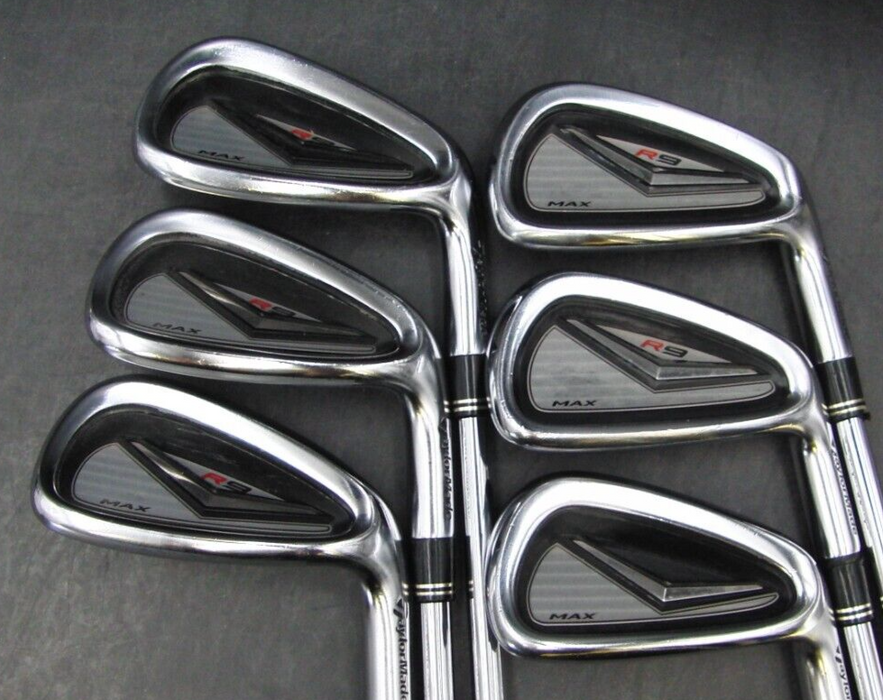 Set of 6 x TaylorMade R9 Max Irons 5-PW Stiff Steel Shafts No1 Grips*