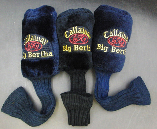 Set Of 3x Callaway Big Bertha 1 Driver+4 Wood +7 Wood Head Covers