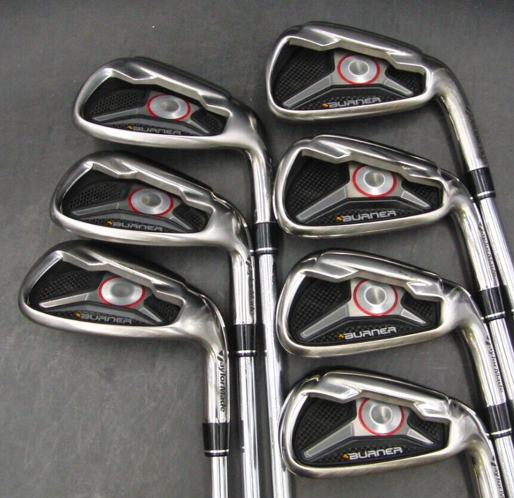 Set of 7 x TaylorMade Burner 2009 Irons 4-PW Uniflex Steel Shafts*