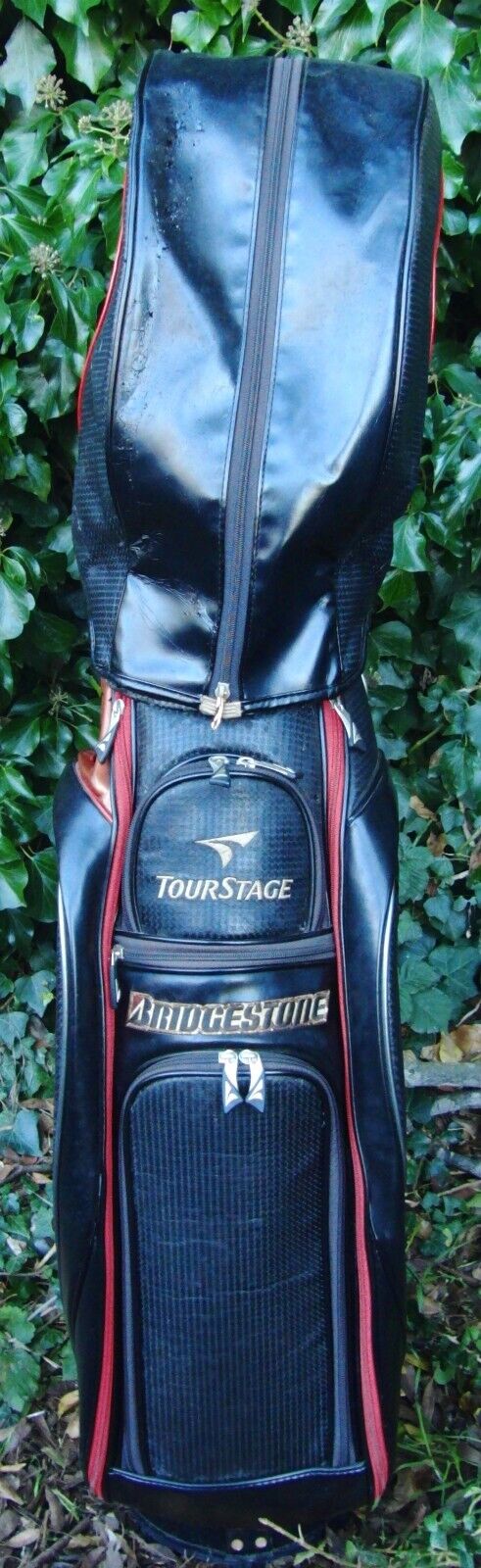 6 Division TourStage Black Carry Trolley Cart Golf Clubs Bag