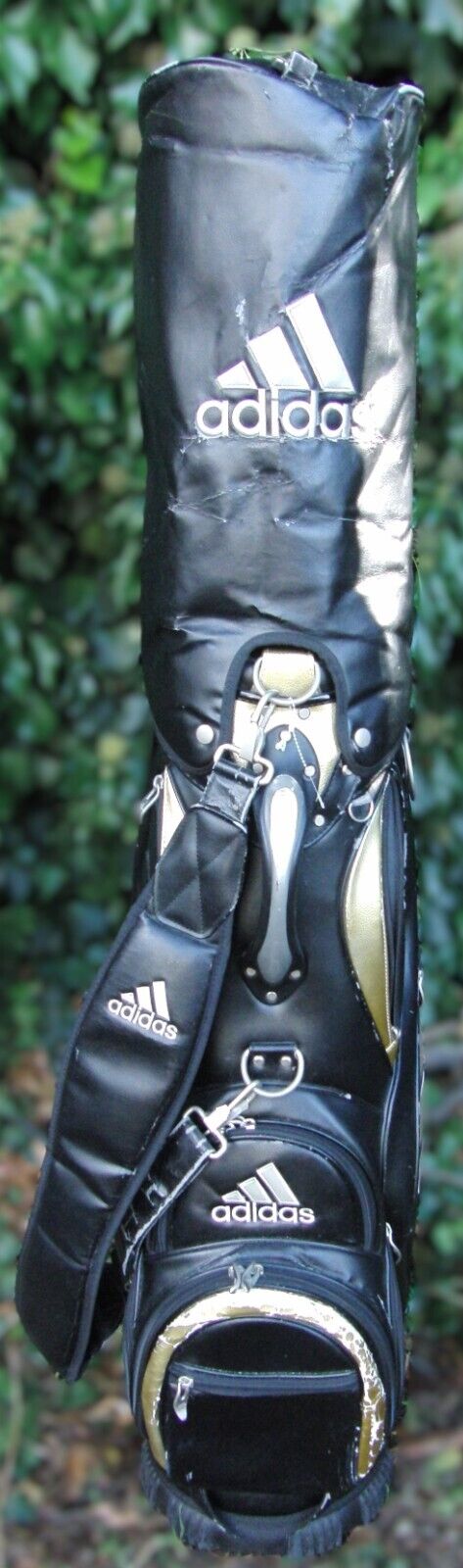 7 Division Adidas Black Carry Trolley Carry Golf Clubs Bag