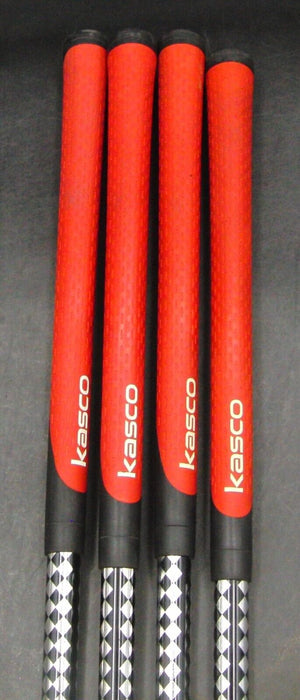 Set of 4 Kasco Power Tornado FG Hybrids Stiff Graphite Shafts Kasco Grips