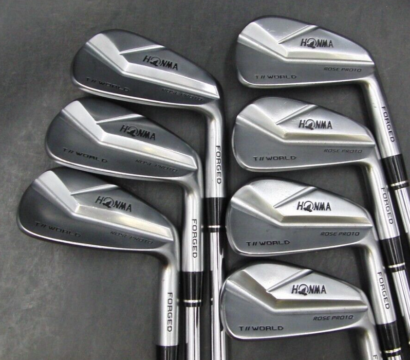 Set of 7 x Honma Rose Proto Forged Irons 4-10 Extra Stiff Steel Shafts*