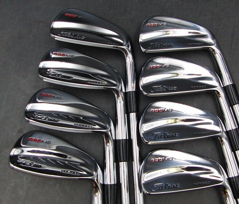 Hardly Used Set of 8 x Titleist 695MB Forged Irons 3-PW Stiff Steel Shafts +0.5"