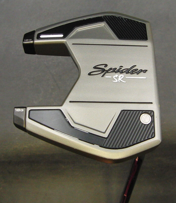 Hardly Used Taylormade Spider SR Putter Steel Shaft 87cm Super Stroke Grip*