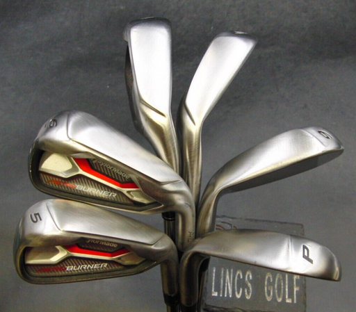 Set of 6 x TaylorMade Aeroburner HL Irons 5-PW Stiff Steel Shafts Winn Grips