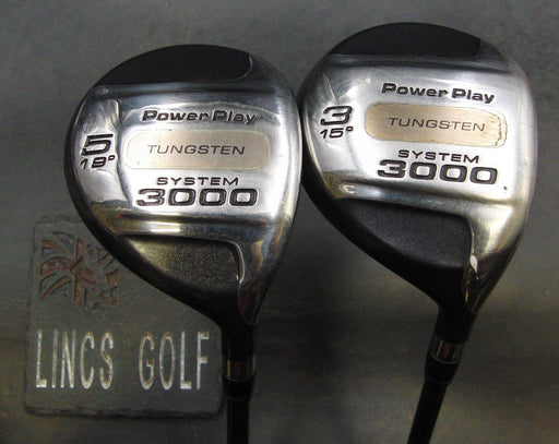 Set of 2 Power Play 3000 15° 3 & 19° 5 Woods Regular Graphite Shafts