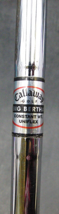 Left-Handed Callaway Big Bertha Sand Wedge Uniflex Steel Shaft Callaway Grip