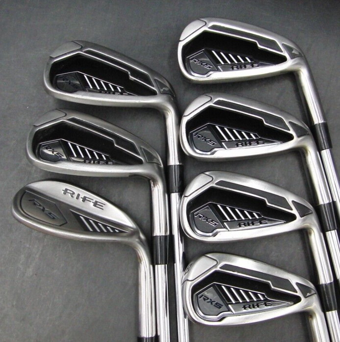 Set of 7 x Rife RX5 Irons 5-SW Regular Steel Shafts Rife Grips