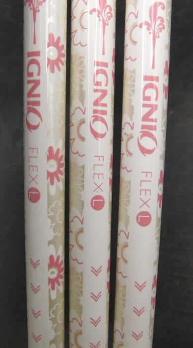 Set of 3 Ladies Ignio 19° 4 + 23° 7 Woods 25° 5 Hybrid Ladies Graphite Shafts