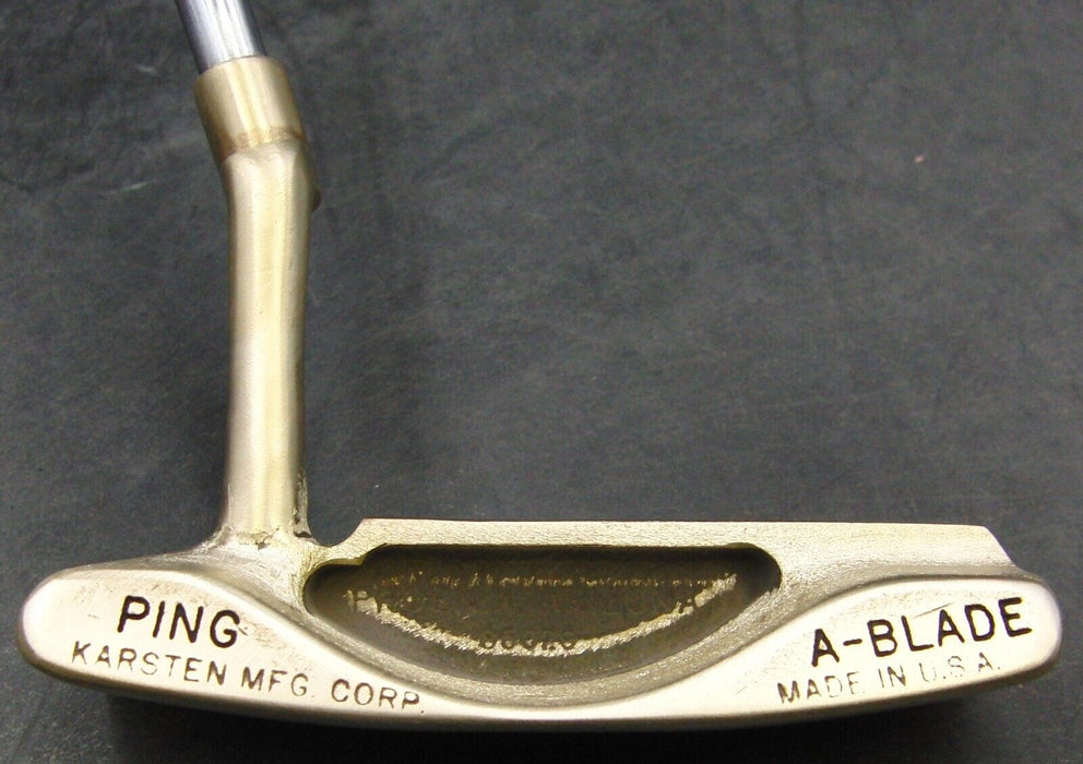 Refurbished & Paint Filled Ping A-Blade Putter Steel Shaft 88.5cm PSYKO Grip